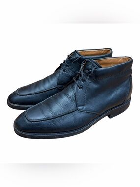 Gravati size 10.5 Genuine black leather  shoes  Black Leather Chukka Boots